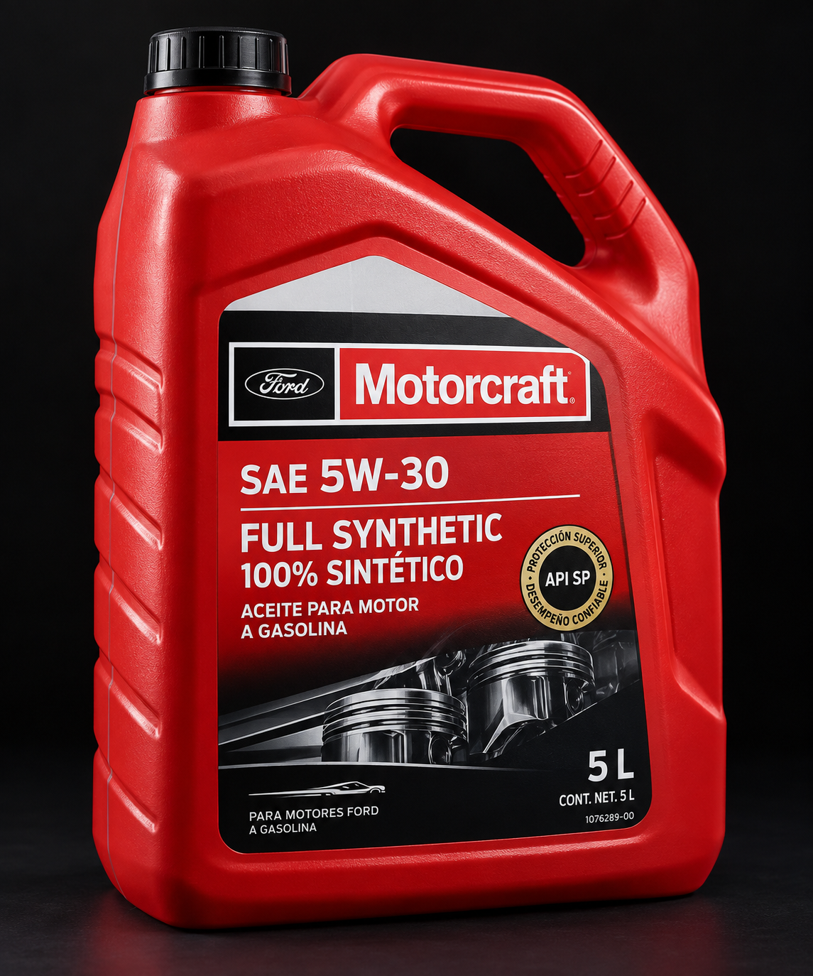 Aceite de motor Motorcraft 5W-30 sintético full, garrafa de 5 litros